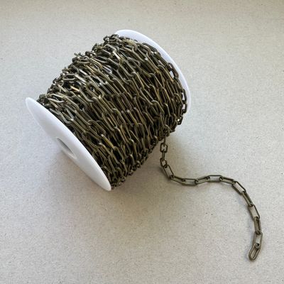 Cadena de Metal Bronce Paper Clip 12.5 x 6 x 1.2 mm