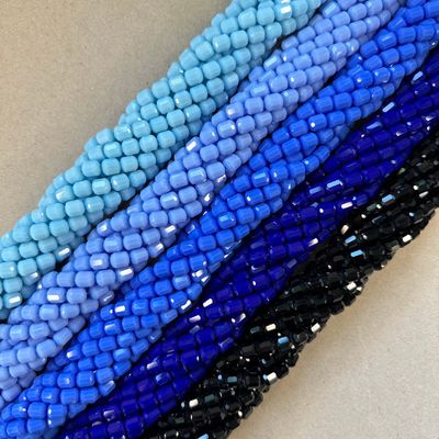 Cristal Barril Facetado Opaco 6.5 x 6 mm (VCBF06MIX)