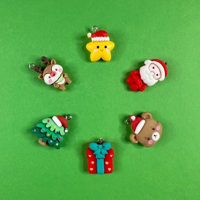 Dijes de Resina Navideños (MIX100)