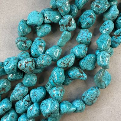 Piedra Natural Magnesita Nuggets XG 45 x 10 x 55 x 22 Turquesa