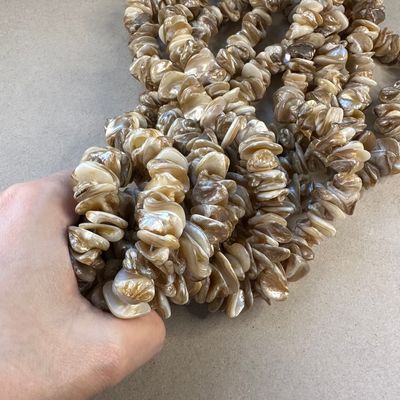 Piedra Natural Nácar Nuggets 10-25 x 10-25 x 3-10 mm Tostados