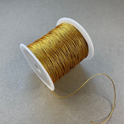 Cordón Metalizado Dorado 0.6 mm