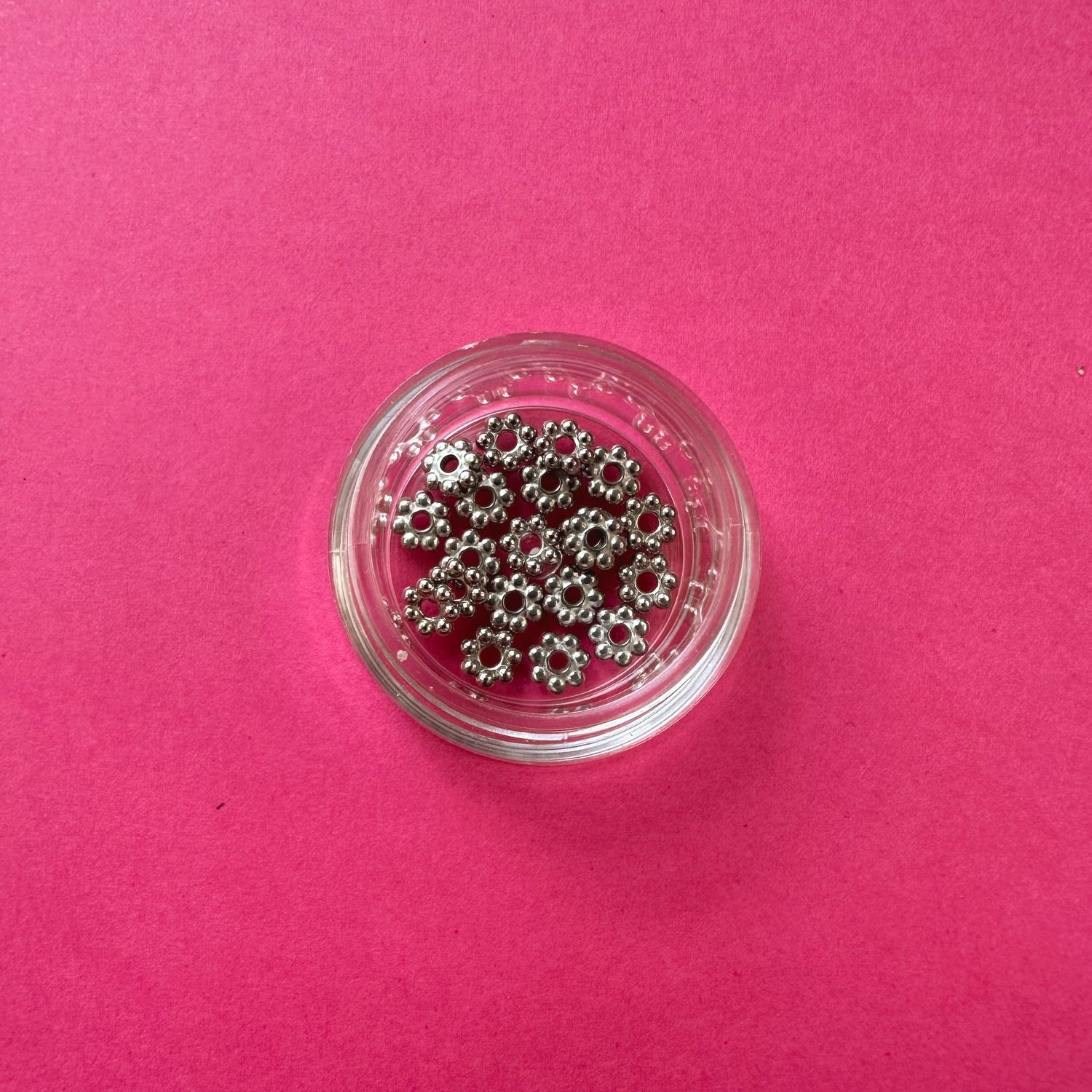 Separador de Acero Quirúrgico Snowflake Flor 5 x 1.3 mm