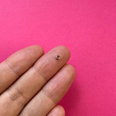 Separador de Acero Quirúrgico Aro Liso 3 x 1 mm