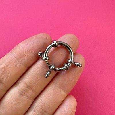 Cierre Aro Marinero de Acero Quirúrgico 18 x 4.5 mm