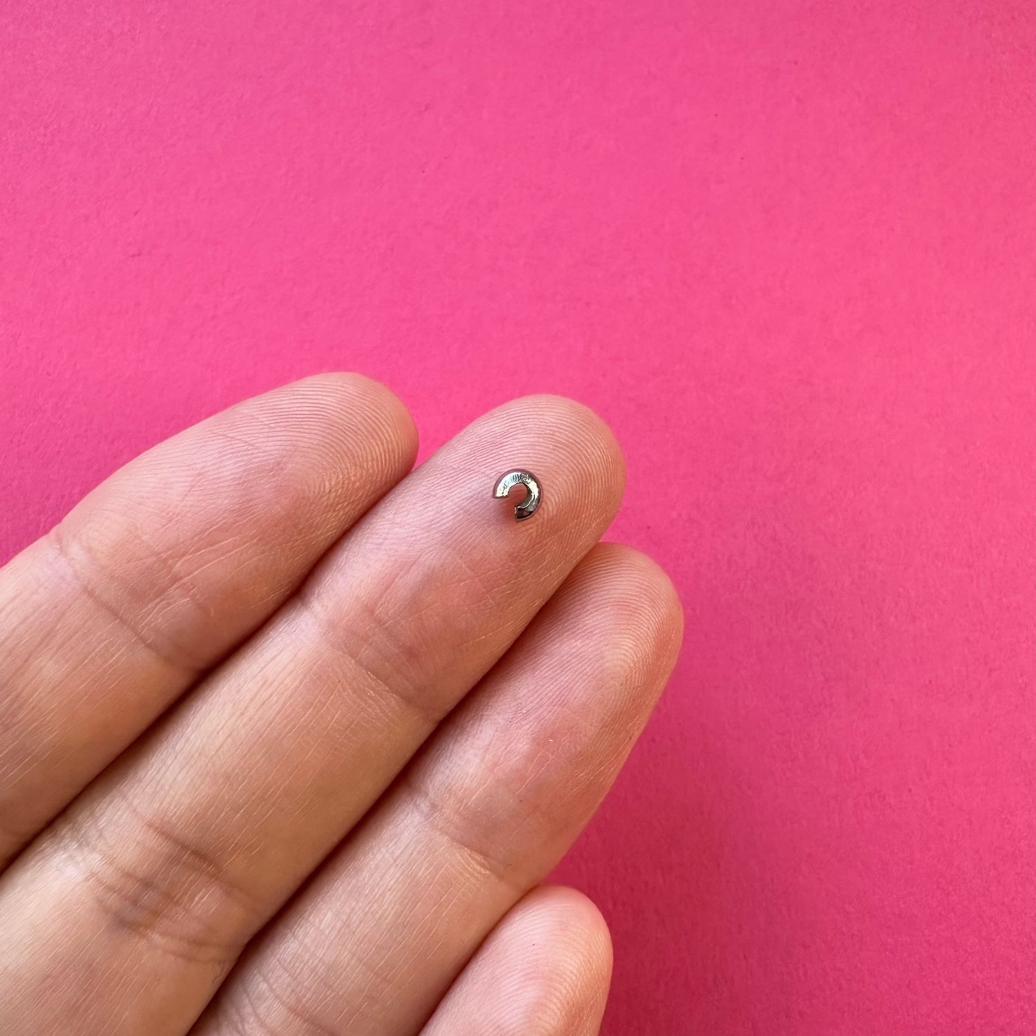 Terminal Bolita Cobertora de Acero Quirúrgico 3.5 x 4 mm