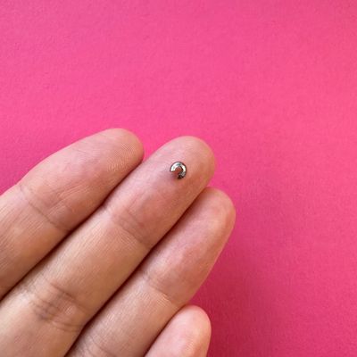 Terminal Bolita Cobertora de Acero Quirúrgico 3.5 x 4 mm
