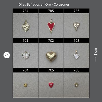 Dijes Bañados CAJA 07B Corazones