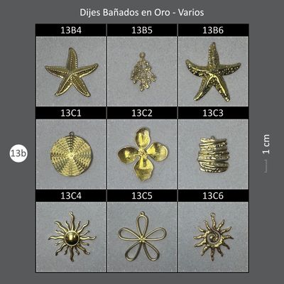 Dijes Bañados CAJA 13B Varios (Base Acero)