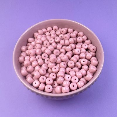 Acrílico Opaco Barril 10 x 7 mm Rosado