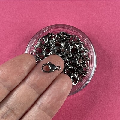Cierre Mosquetón de Acero Quirúrgico 12 x 7 x 4 mm