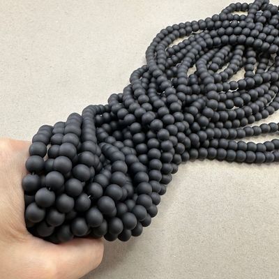 Piedra Natural Agata Ónix Redonda Esmerilada 4 y 6  mm