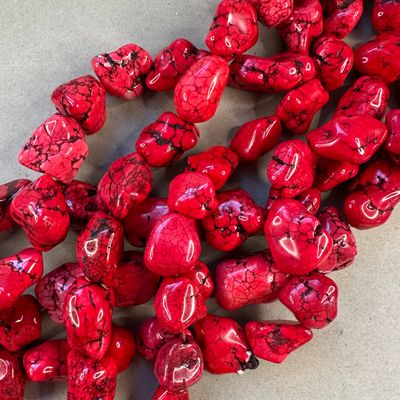 Piedra Natural Magnesita Nuggets XG 45 x 10 x 55 x 22 Rojo