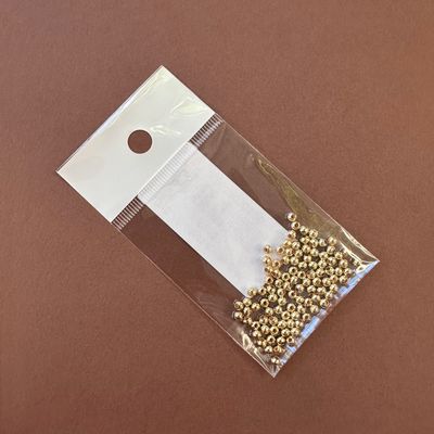 Separador Redondo 3 mm Bañado en Oro 18 K