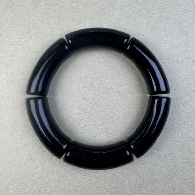 Acrílico Tubo Curvado SMILE 34.5 x 13 x 11 mm Negro