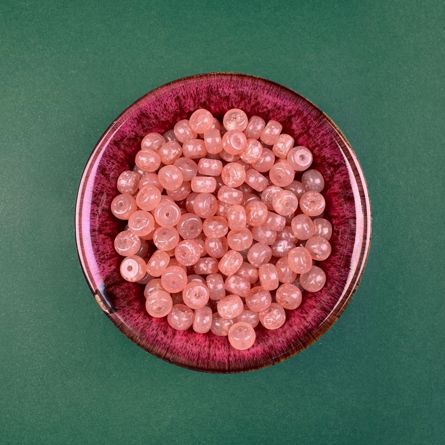 Acrílico STONE Barril 8 x 5 mm Rosa Salmón