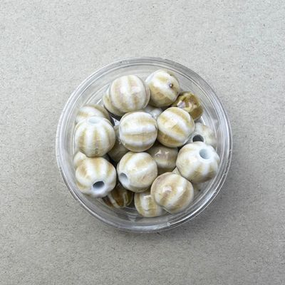 Cerámica Redonda Pumpkin 12 mm Esmaltada Natural