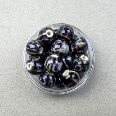 Cerámica Redonda Pumpkin 12 mm Esmaltada Marrón