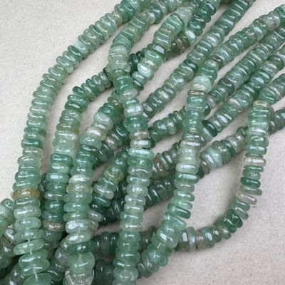 Piedra Natural Aventurina Verde Nuggets Cubos Chatos 9-13 x 8-12 x 3-6 mm