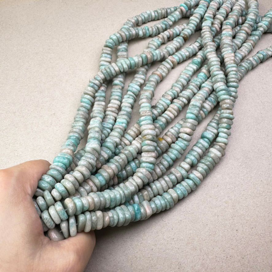 Piedra Natural Amazonita Nuggets Cubos Chatos 9-13 x 8-12 x 3-6 mm