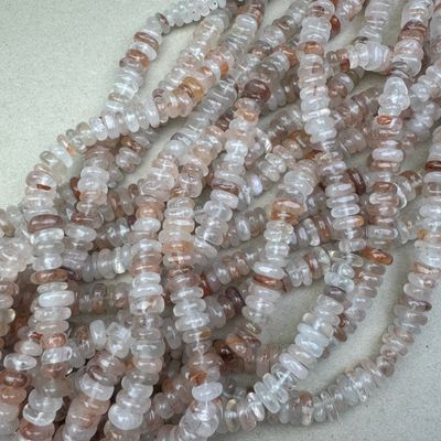 Piedra Natural Cuarzo Hematoide Nuggets Cubos Chatos 9-13 x 8-12 x 3-6 mm