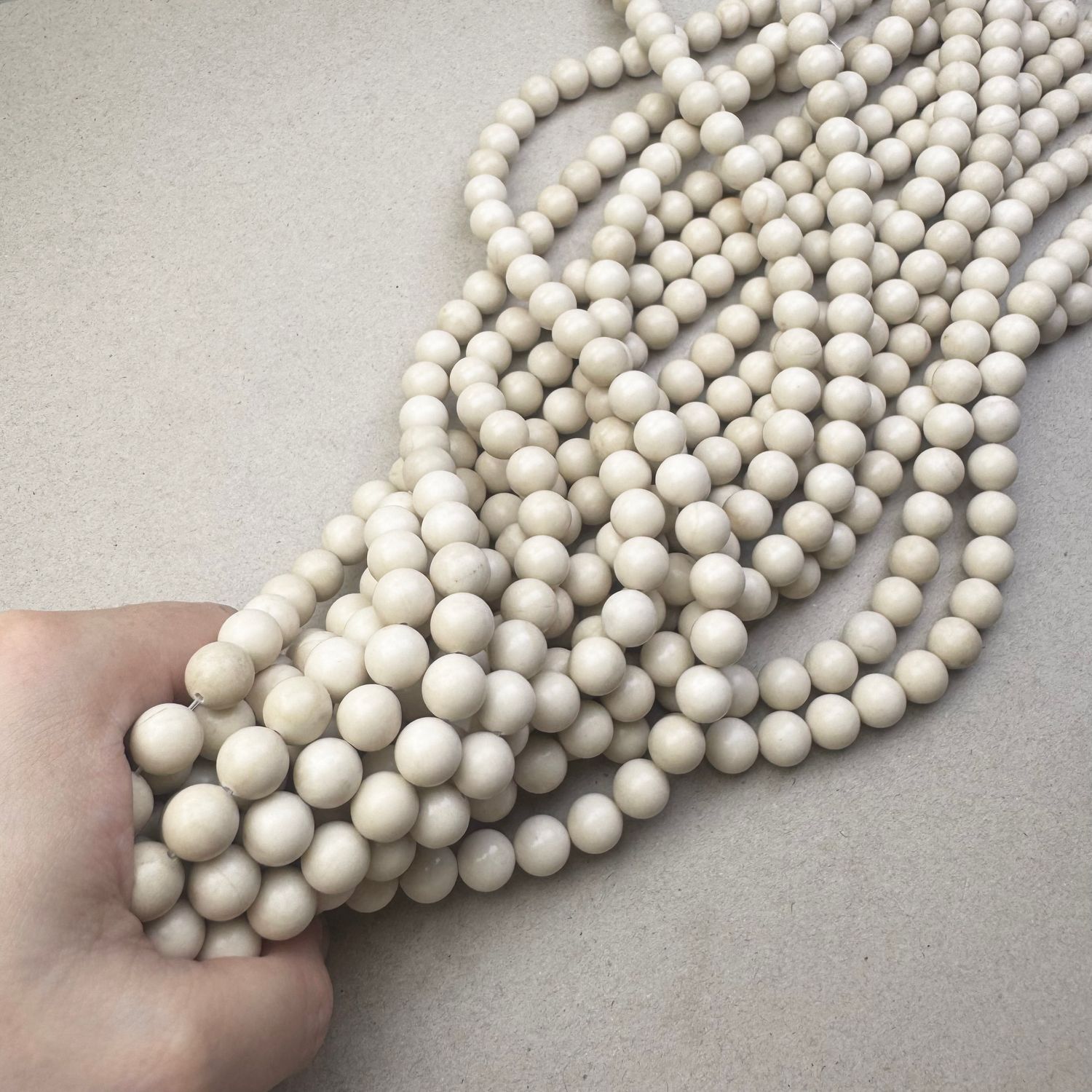 Piedra Natural Fósil Redonda 10 mm