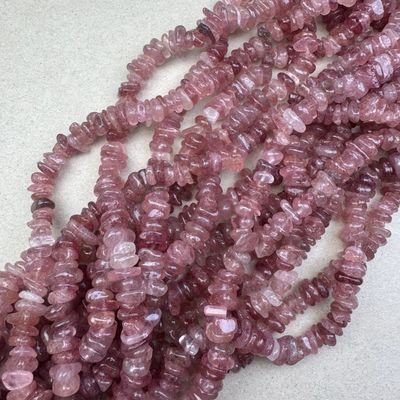 Piedra Natural Cuarzo Frutilla Nuggets 11-17 x 9-11 x 4 mm