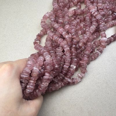 Piedra Natural Cuarzo Frutilla Nuggets 11-17 x 9-11 x 4 mm