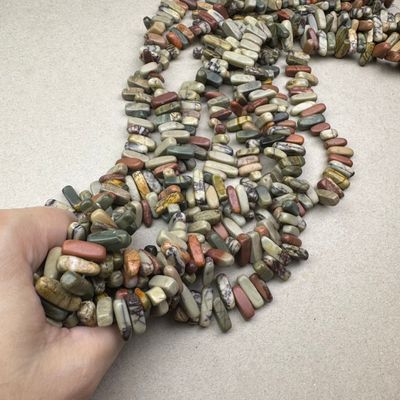 Piedra Natural Jaspe Picasso Nuggets 2-5 x 8-20 x 5-7 mm