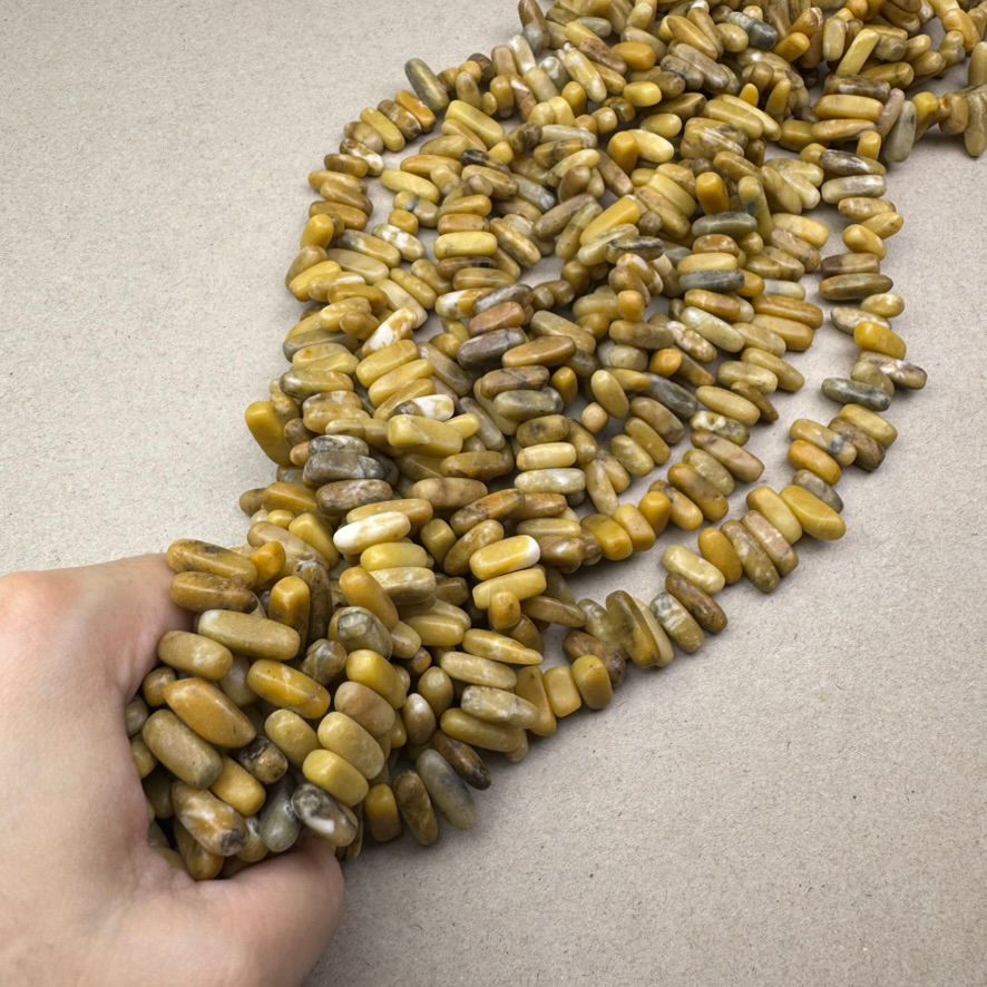 Piedra Natural Opalo Amarillo Nuggets 2-5 x 8-20 x 5-7 mm