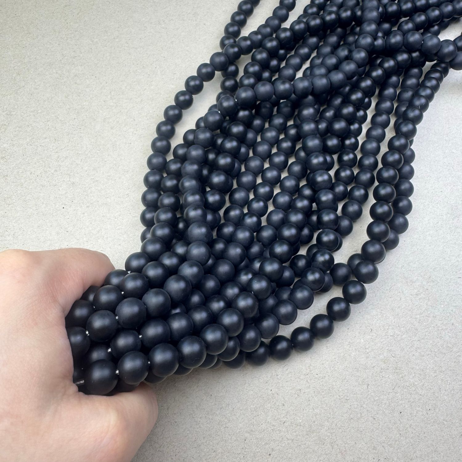 Piedra Natural Agata Ónix Redonda Esmerilada 10 mm