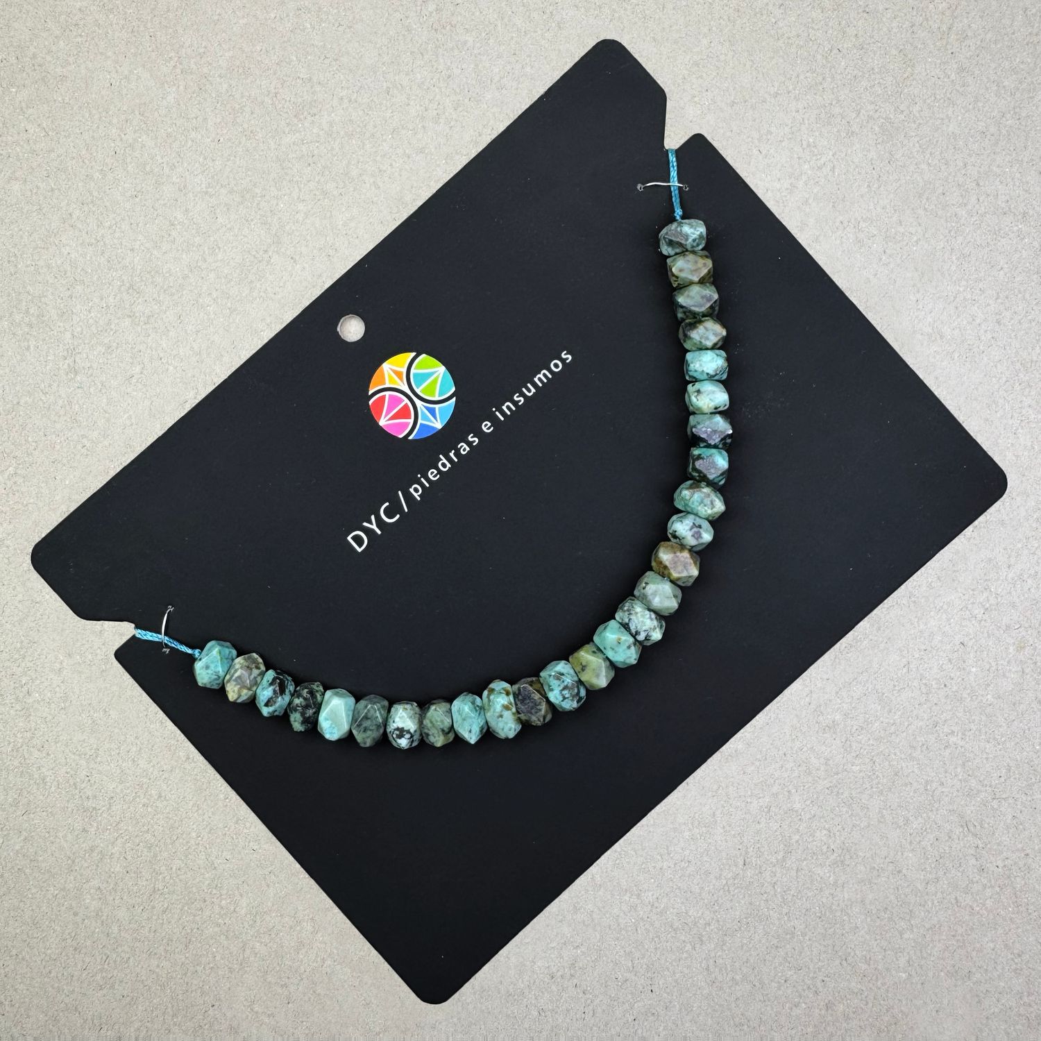 Piedra Natural Jaspe Turquesa Africana Nuggets 9.5-11 x 6-7 mm