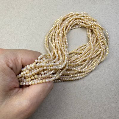 Cristal Dona Facetada Opaca AB (Tornasol) 3 x 2.5 mm Beig