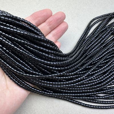 Vidrio Barril Opaco 4.5 x 3.5 mm Negro