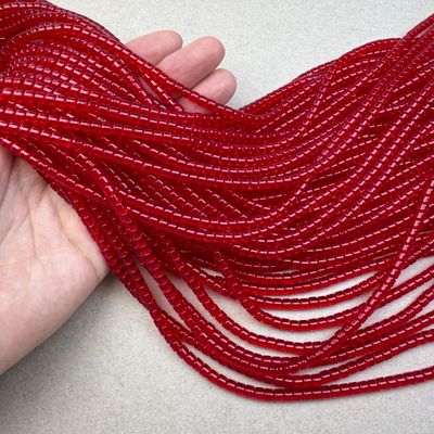 Vidrio Barril Transparente 4.5 x 3.5 mm Roja