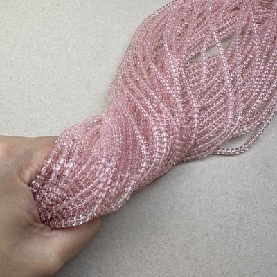Vidrio Barril Transparente 4.5 x 3.5 mm Rosa