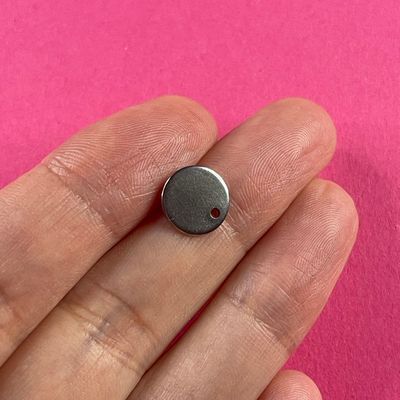 Caravana Perno Redondas y Tapa de Acero Quirúrgico 10 x 1 mm
