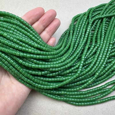 Vidrio Barril Opaco 4.5 x 3.5 mm Verde