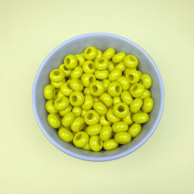 Acrílico Dona Opaca 14 x 8 mm Amarillo