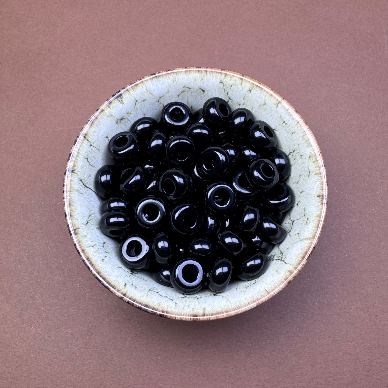 Acrílico Dona Opaca 13 x 7 mm Negro