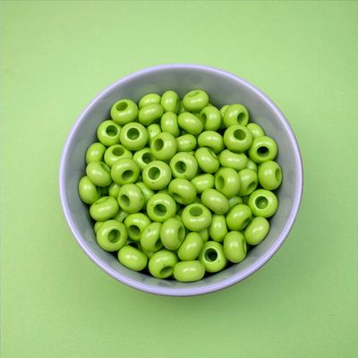Acrílico Dona Opaca 14 x 8 mm Verde Manzana