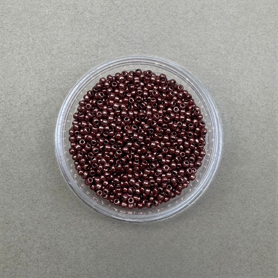 Mostacilla Redonda Calibrada 11/0 (2.3 x 1.5 mm) Metalizada Granate
