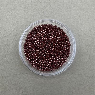 Mostacilla Redonda Calibrada 11/0 (2.3 x 1.5 mm) Metalizada Granate