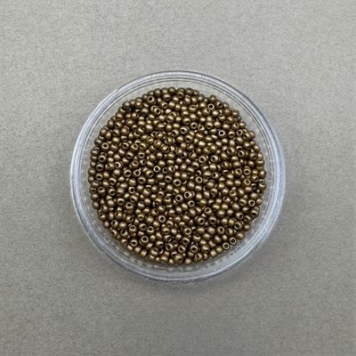 Mostacilla Redonda Calibrada 11/0 (2.3 x 1.5 mm) Metalizada Mate Bronce