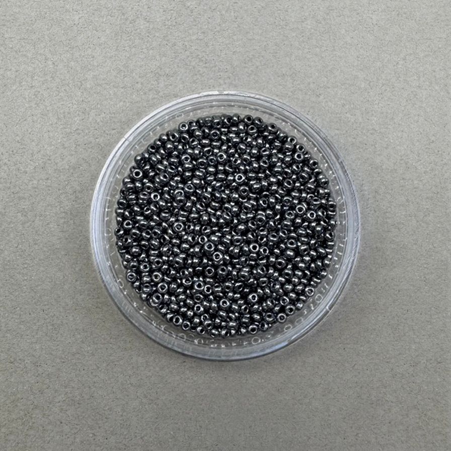 Mostacilla Redonda Calibrada 11/0 (2.3 x 1.5 mm) Metalizada Gris Oscuro
