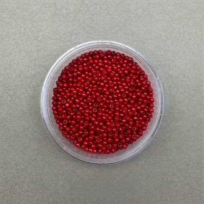 Mostacilla Redonda Calibrada 11/0 (2.3 x 1.5 mm) Roja