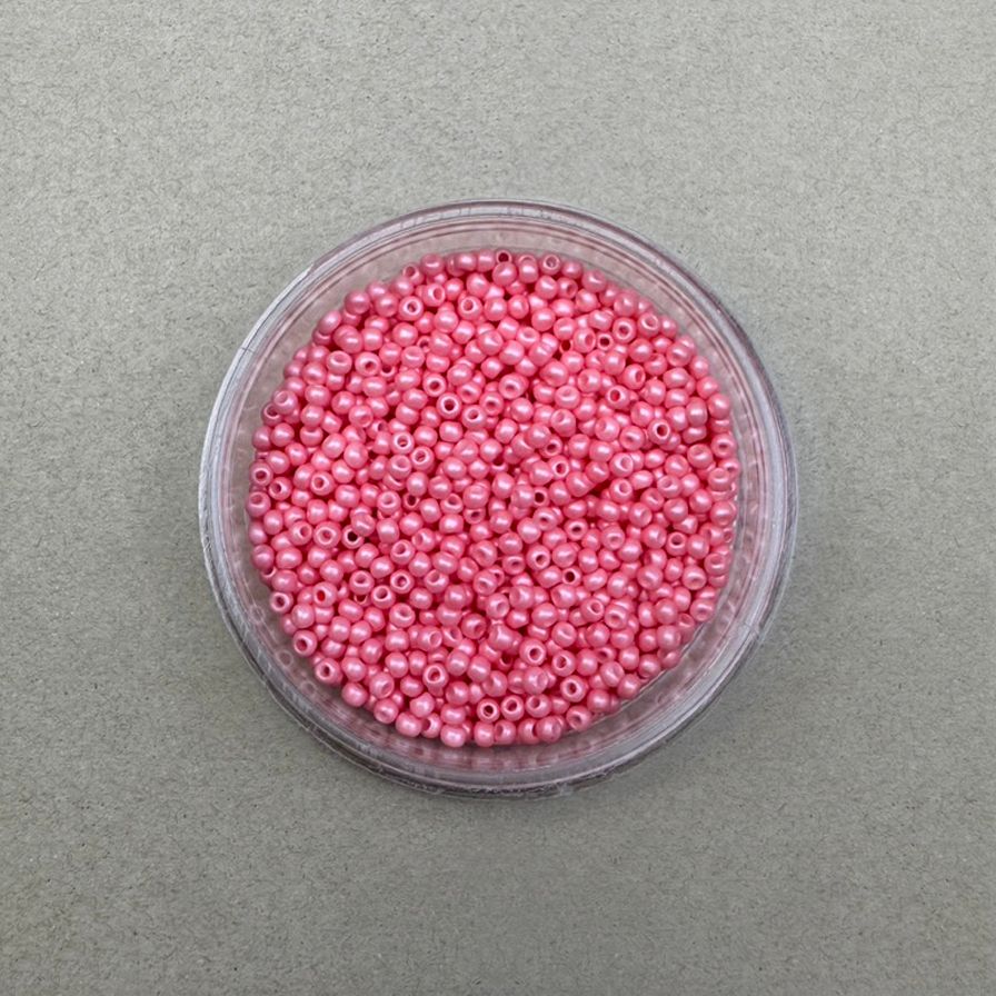 Mostacilla Redonda Calibrada 11/0 (2.3 x 1.5 mm) Metalizada Mate Rosa Flamingo