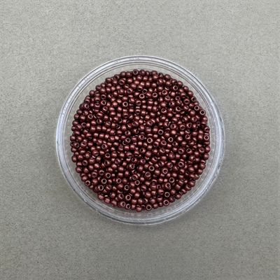 Mostacilla Redonda Calibrada 11/0 (2.3 x 1.5 mm) Metalizada Mate Granate