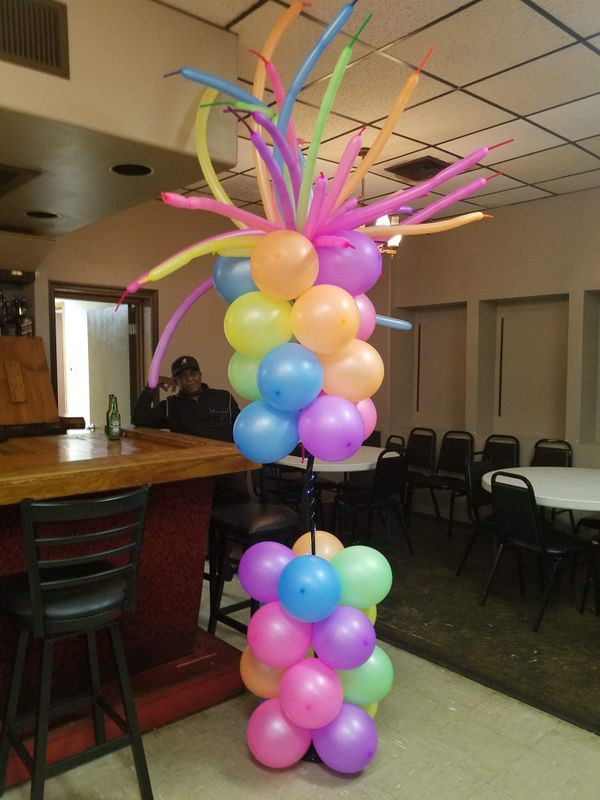 Firework Pedestal Topiary Columns