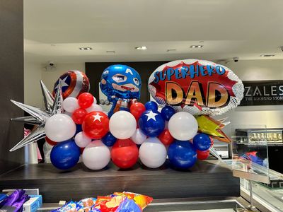 Superhero Dad Balloon Marquee